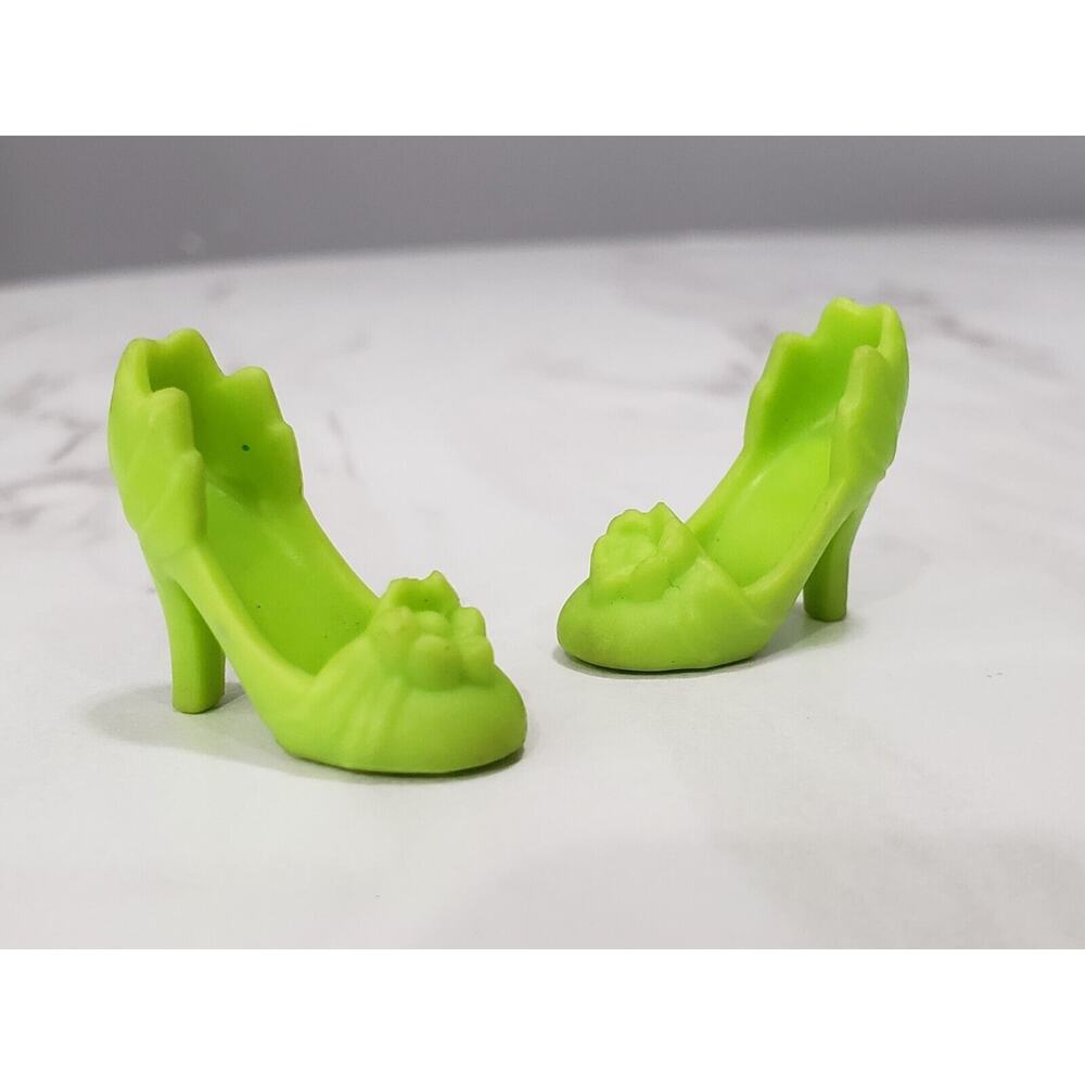 Disney Princess & Frog Hasbro Royal Shimmer Tiana Doll Green‎ Shoes Replacement